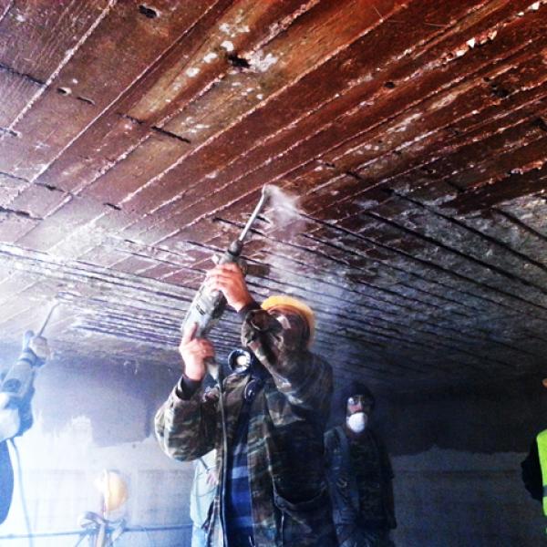 Επισκευή πλάκας οροφής δεξαμενής νερού - ΜΟΤΟΡ ΟΙΛ